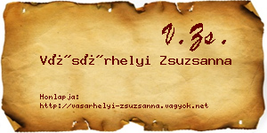 Vásárhelyi Zsuzsanna névjegykártya